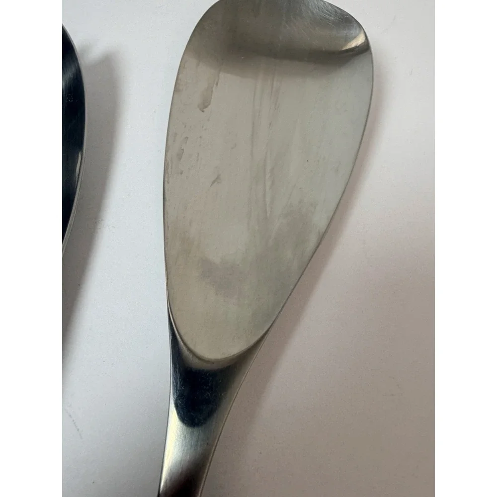 Solid Serving Fork Spoon Dansk Designs ODIN Satin Stainless 8 7/8 Korea‎